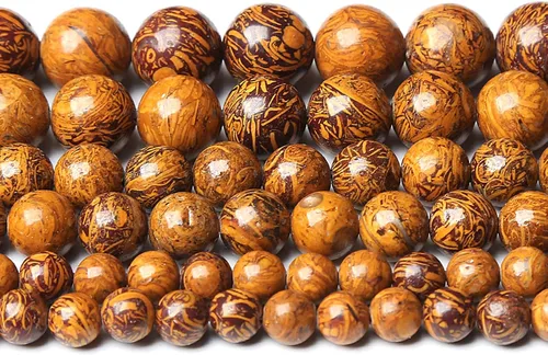Vista 48 de 60 cuentas sueltas de piedra natural de turquesa africana de 0.236 pulgadas (6 mm) para hacer joyas, pulseras de bricolaje