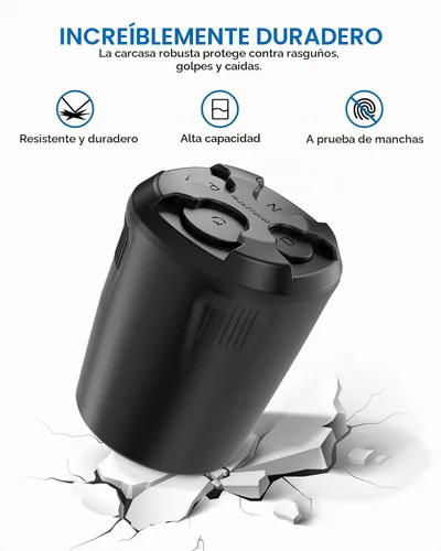 Vista 3 de JOYTUTUS Soporte universal para monedas de coche de alta capacidad para tazas, soporte para cambio compatible con la mayoría de accesorios de Negro