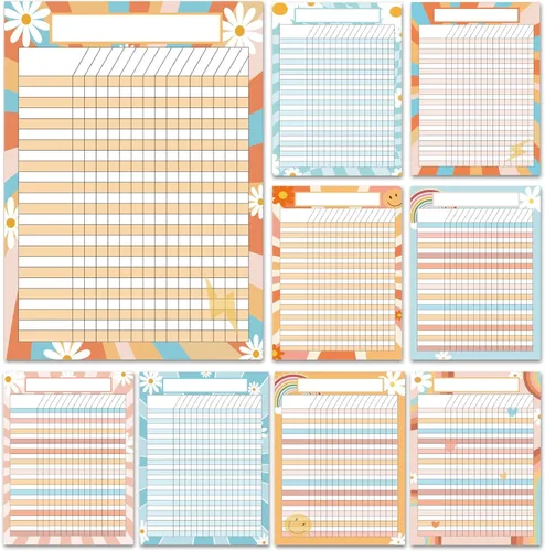 Vista 9 de 9 PCS Gráficos Bohemios para el Aula Gráfico de Incentivos del Aula Arcoíris Gráficos de Datos de Tareas Gráfico Bohemio de Quehaceres de Recompensa