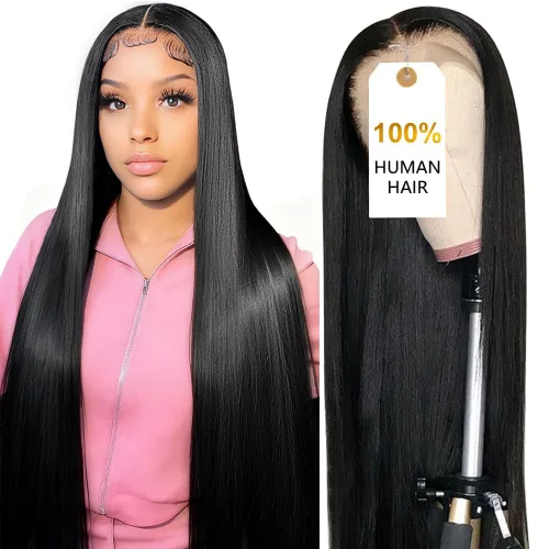 Vista 23 de CUTE BEIN Pelucas de cabello humano con encaje frontal HD de 13 x 6 pulgadas de densidad 250, [2 años de vida útil, 9.12 onzas], pelucas de cabello