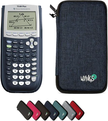 Vista 13 de Calculadora gráfica TI 84 Plus + funda protectora WYNGS color negro