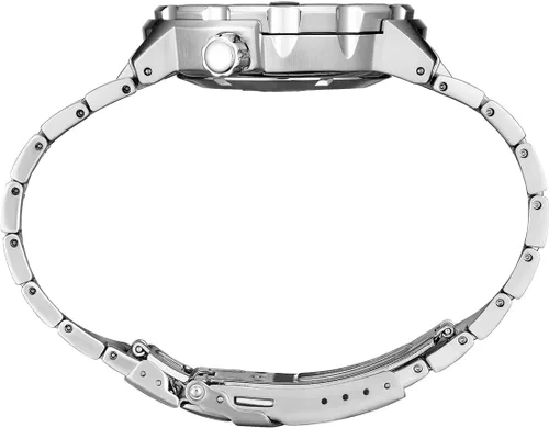 Vista 2 de Seiko SRPG57 Seiko Prospex - Reloj para hombre, color negro, 1.669in, acero inoxidable, Azul, tono plateado, Casual, buceador, deporte de lujo