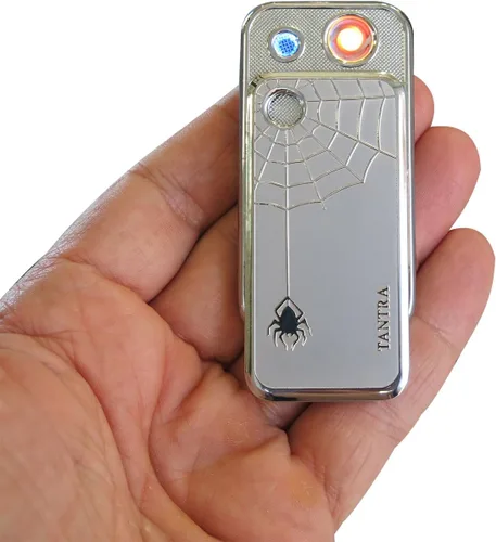 Vista 8 de Prestige Import Group - Encendedor de cigarrillos recargable por inducción electrónica incandescente espiral sin llama a prueba de viento USB Metal