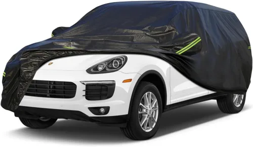 Vista 152 de KouKou Funda impermeable para automóvil SUV adecuada para BMW X1 de 2009 a 2025, 7 capas a prueba de viento para todo tipo de clima, cubierta