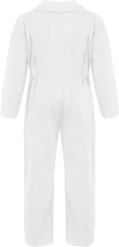 Vista 2 de CHICTRY Disfraz de mecánico para niños, traje de caldera de manga larga, overol de vuelo