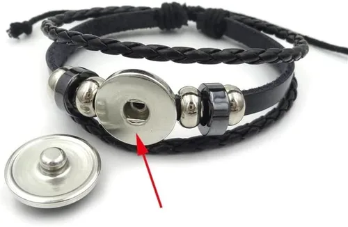 Vista 4 de Pulseras de cuero de Narutos de anime, Uchiha Sharingan Rinnegan Eye Itach Kakash, vidrio