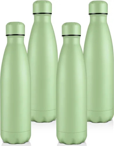 Vista 22 de Volhoply Botellas de agua aisladas de 25 onzas, paquete de 1/2/4, termo de acero inoxidable de doble pared que mantiene el frío y el calor, botella