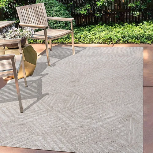 Vista 9 de Eyely HBS103B-28 South Beach Jordan - Alfombra de pasillo geométrica Art Deco para interiores y exteriores, estilo bohemio, casual, dormitorio