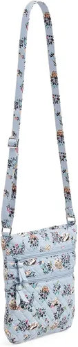 Vista 5 de Vera Bradley Bolso bandolera de algodón con triple cremallera para mujer