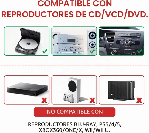 Vista 5 de Nicer Kit limpiador de reproductor de CD/VCD/DVD, disco de limpieza de lentes láser, NS-2 con sistema de limpieza de doble cepillo