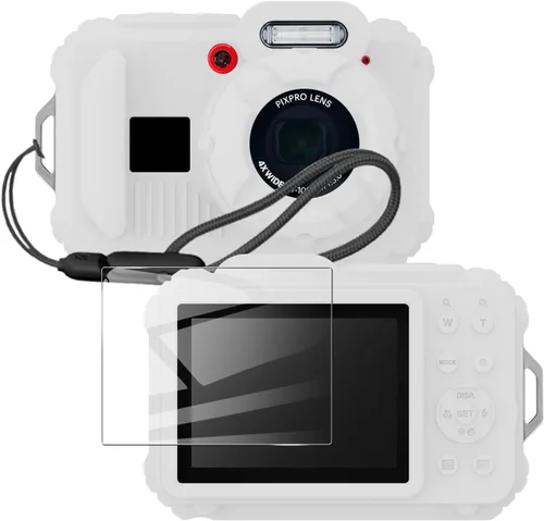 Vista 16 de Funda protectora de silicona para cámaras digitales Kodak Pixpro wpz2, con protector de pantalla y cordón, para accesorios Kodak Pixpro wpz2 - Negro