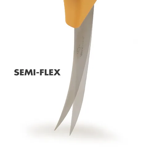 Vista 4 de ULTRASOURCE - Cuchillo para deshuesar, hoja curvada/semi-flexible de 5 pulgadas, mango de polipropileno