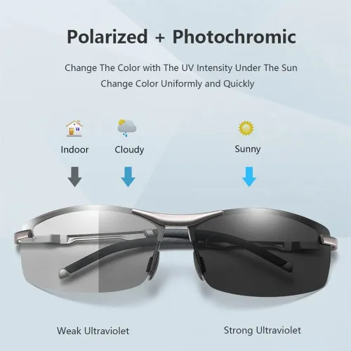 Vista 7 de Day-Night Photochromic Polarized Glasses