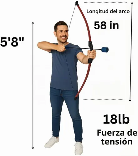 Vista 3 de Juego de tiro con arco definitivo (juego de arco para adultos de un solo objetivo)