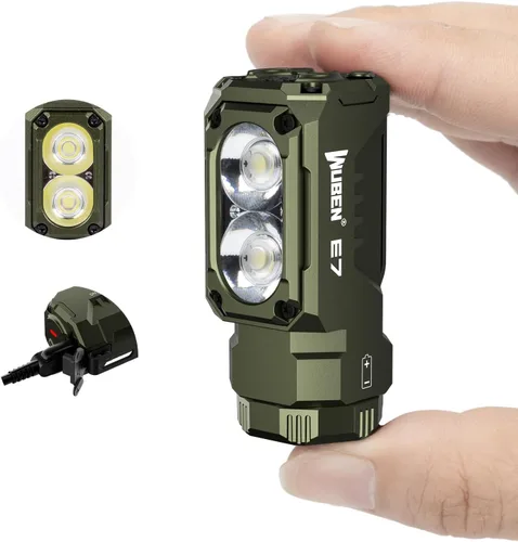 Vista 10 de WUBEN Sensor de control E7 para faros recargables, cambio de luz y ajuste de modo por detección, E7 Outdoor Essentials para correr, pescar, acampar