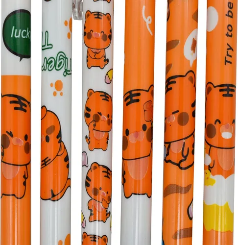 Vista 39 de Maydahui 12 unidades de bolígrafos de gel con diseño de abejas, bolígrafos de animales lindos, retráctiles, con impresión de flores, tinta negra
