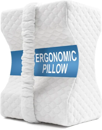 Vista 10 de UJPFEO Almohada de rodilla para personas que duermen de lado, almohada refrescante de espuma viscoelástica para dormir entre las rodillas, almohada