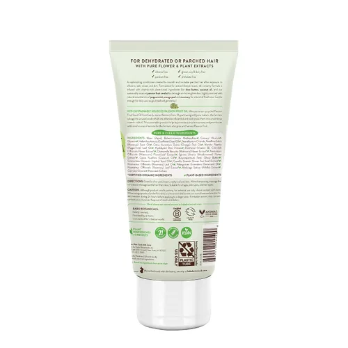 Vista 2 de Babo Botanicals Swim & Sport - Acondicionador de menta cítrica y maracuyá, purificador y reponedor, manteca de karité y té verde, para todas