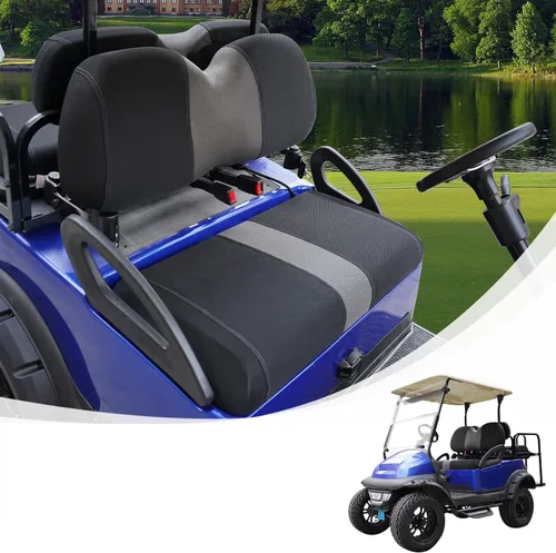 Vista 12 de Fundas de Asiento Delantero para Carrito de Golf Compatibles con Yamaha G29 Drive/Drive 2, Funda de Asiento Ajustable Lavable y Transpirable