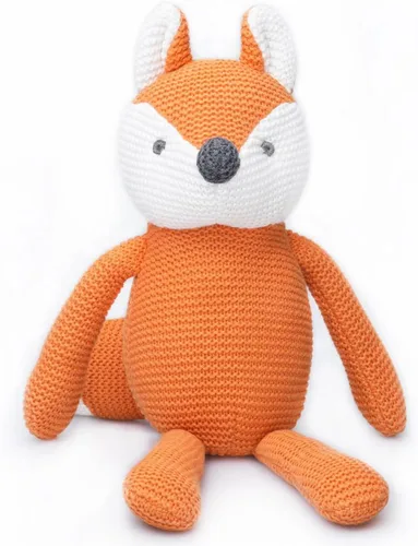 Vista 11 de FLUFFYFUN Oso de peluche azul 100% algodón orgánico de 6.5 pulgadas, animales de peluche para recién nacido Oso Azul