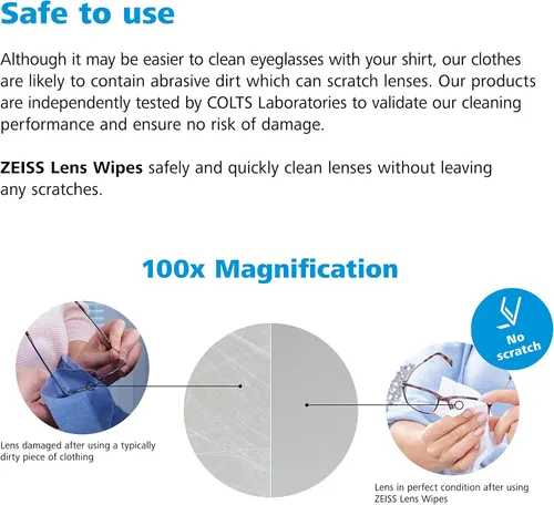 Vista 7 de Paño humedecido para limpiar anteojos, teléfonos celulares, cámaras, de ZEISS, 1