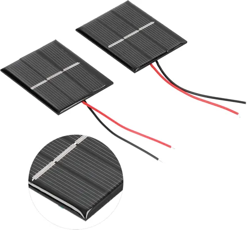 Vista 7 de Mini paneles solares, polisilicio micro mini pegamento energía células solares 0.4W 1.5V 1.693x2.165 in Kit de células solares módulo de panel solar