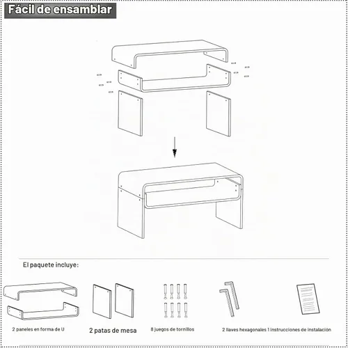 Vista 6 de Mesa auxiliar acrílica de 2 niveles, mesa auxiliar con estante de almacenamiento, mesa central moderna para sala de estar, oficina, dormitorio