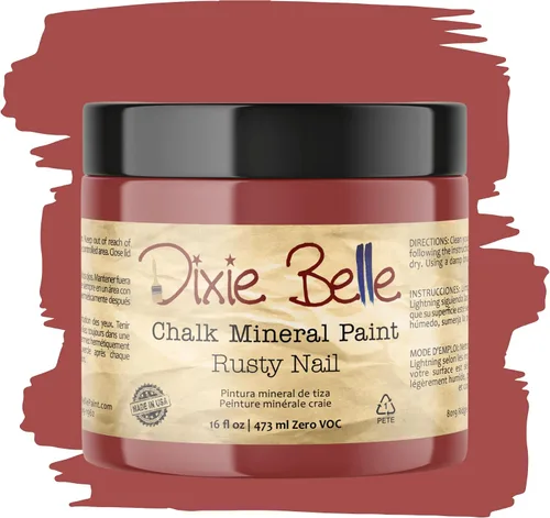 Vista 376 de Pintura para muebles con acabado de tiza Dixie Belle Paint Company - Amatista (4oz) - Pintura mineral de tiza chic púrpura profundo mate