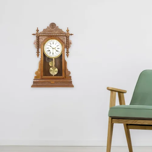 Vista 5 de Piezas de reloj de péndulo de repuesto de metal para relojes de pared y regulador 20.50X7.50X0.31.5 in largo reloj péndulo accesorio para reparación