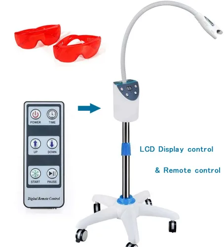 Vista 3 de BONEW Dientes móviles del piso que blanquean la lámpara que blanquea la lámpara con la lámpara azul de 4PCS MD-666