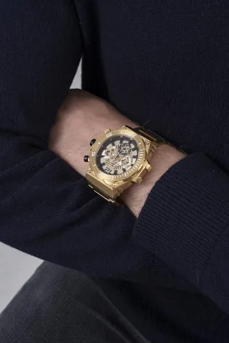 Vista 7 de GUESS 48mm Multifunction Skeletonized Watch