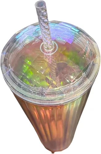 Vista 3 de Starbucks Vaso de cúpula de unicornio con pajita