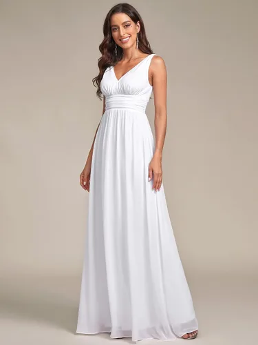Vista 3 de Ever-Pretty Womens Elegant V-Neck Sleeveless Chiffon Semi-Formal Maxi Evening Dress 09016-USA