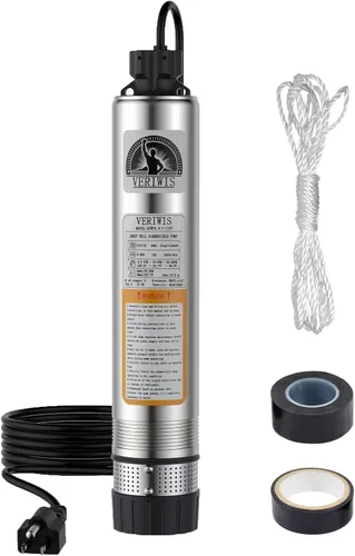 Vista 8 de Bomba de Tanque Séptico Sumergible de 4" para Efluente de Cisterna de Pozo Profundo con Succión Inferior Resistente a Obstrucciones Cable UL de 33