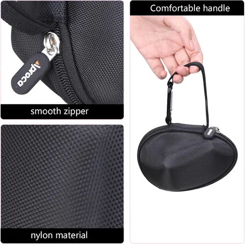 Vista 3 de Aproca Funda compatible con Logitech Lift Vertical / MX Vertical Wireless Mouse, bolsa de almacenamiento portátil para accesorios, color negro