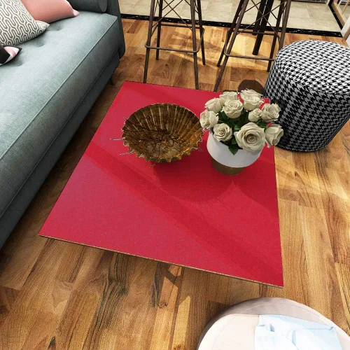 Vista 4 de Toduso Papel adhesivo rojo para encimeras, papel de contacto autoadhesivo para gabinetes, papel tapiz extraíble para despegar y pegar, impermeable