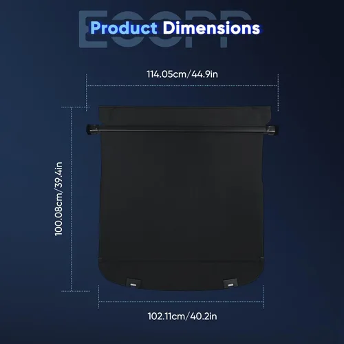 Vista 3 de ECCPP Cubierta de Carga 2017-2024 2025 para Mazda CX5 CX-5 Accesorios, Funda de Maletero Retráctil, Cubierta de Seguridad para el Baúl Trasero