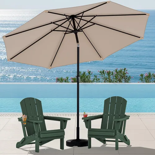 Vista 32 de SERWALL Silla Adirondack plegable ajustable con portavasos reclinable