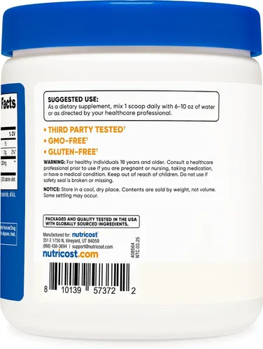 Vista 4 de Nutricost CLA Polvo (ácido linoleico conjugado) 8oz (227g), sin gluten Suplemento CLA sin OMG