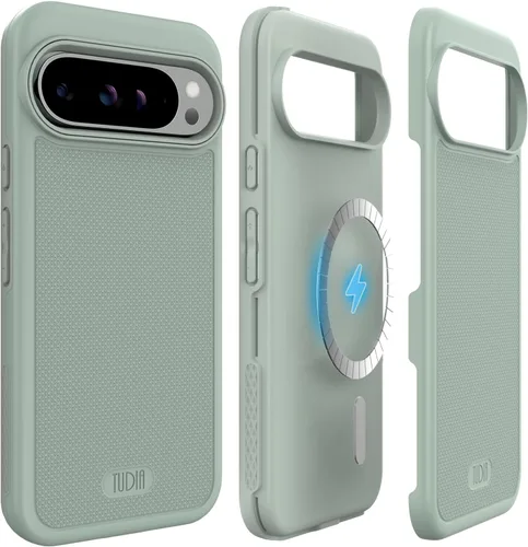 Vista 50 de TUDIA MergeGrip [Compatible con Magsafe] Funda para Google Pixel 7a 2023, [Probada contra caídas de grado militar] Borde elevado para protección