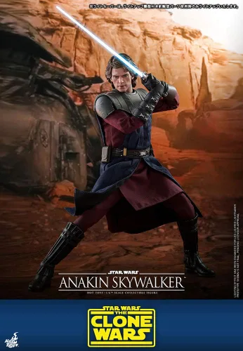Vista 5 de Hot Toys 1:6 Anakin Skywalker - Star Wars: The Clone Wars, multicolor