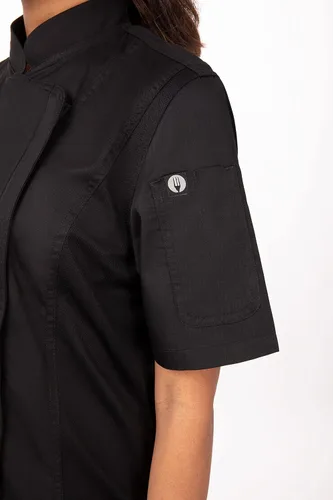 Vista 5 de Chef Works Abrigo de chef Springfield para mujer