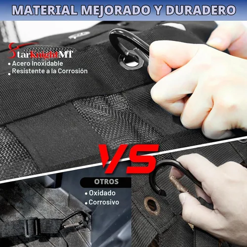 Vista 7 de StarknightMT Malla de Carga UTV - StarknightMT Malla Universal de Cama UTV con Correas Ajustables Compatible con Polaris Ranger General Can-am
