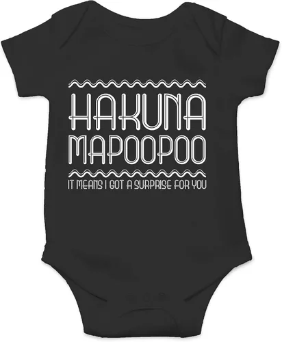 Vista 9 de CBTwear Hakuna Mapoopoo - Ropa de bebé - Divertidos trajes para recién nacidos para niños y niñas