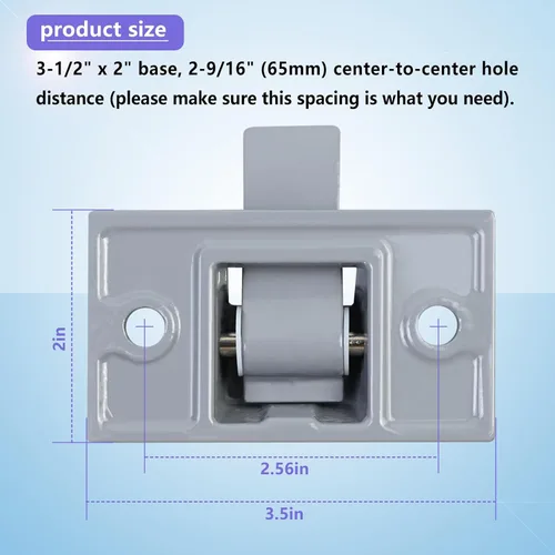 Vista 3 de Paquete de 2 soportes de montaje compatibles con Dometic Sun Chaser, brazo inferior gris de repuesto para remolque gris RV Camper RV Bottom Awning