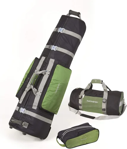 Vista 4 de Samsonite Golf Deluxe set de viaje de 3 piezas. Azul/Negro