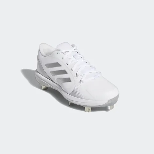 Vista 5 de Adidas Zapato de béisbol EG5634 para mujer, negroplateadoblanco