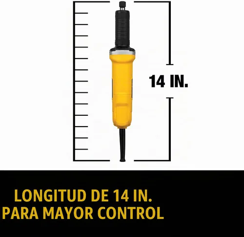 Vista 6 de DEWALT Esmerilador, con cable, 1-1/2 pulgadas, 4.2 amperios, 25,000 RPM, capacidad AC/DC (DWE4887)