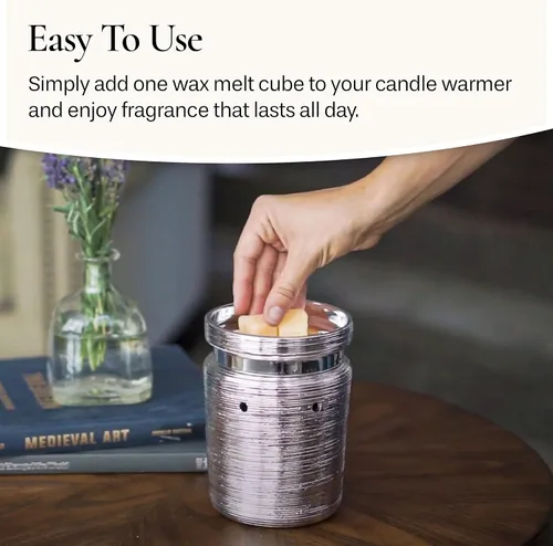 Vista 3 de Candle Warmers Etc Velas Derretidas Clásicas 2.5oz, Fragancia de Bálsamo de Abeto (Paquete de 4) – Cada paquete contiene 4 velas derretidas de 2.5