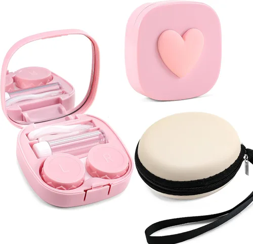 Vista 10 de FEISEDY Portátil Lindo Lente De Contacto Herramienta Removedor De Caso Con Espejo Pinzas Kit Para Mujeres Y Niña B0081